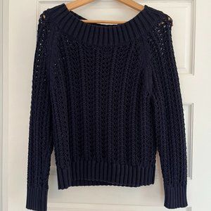 J. Crew Open Knit Fisherman's Sweater - XS